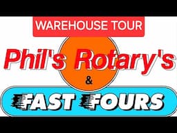 Kingatow Crew #192 Phils Rotarys warehouse tour and parts search and more 808/Rx3 parts