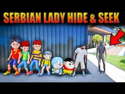 GTA V:Shinchan Escape from SERBIAN - Hide & Seek Shinchan Doraemon Nobita GTA5