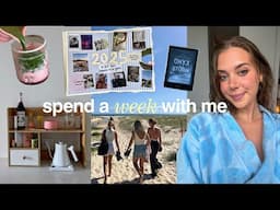 spend a week with me! setting up matcha station, scrapbooking, books, summer days