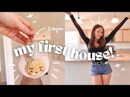 moving into my first house! 🏡🔑✨