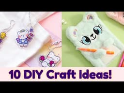 10 DIY School Craft 🌈 Paper craft / Easy to make/ how to make / miniature craft/ school project diy