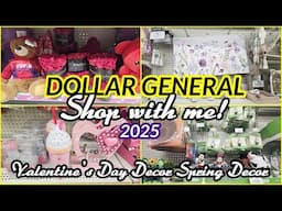 DOLLAR GENERAL VALENTINES DAY DECOR SPRING DECOR 2025 SHOP WITH ME