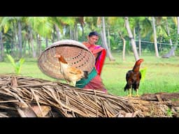 Naattu Kolzhi Ulakkai idi Rasam Recipe | Country Chicken Soup Cooking in Village | Side Dish Recipes