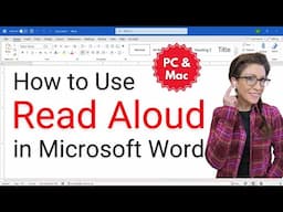 How to Use Read Aloud in Microsoft Word (Listen to Text)