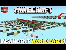 INSANE New WORLD EATER Tutorial! Auto Mining Machine! Minecraft Bedrock Edition