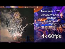 NEW YEAR 2020 CANADA WINNIPEG MANITOBA | Polo Park | Full firework & Party | University of Manitoba