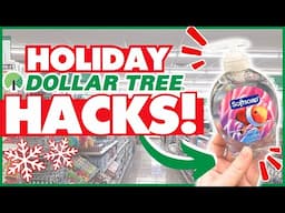 *MAGIC* Dollar Tree Hacks! | 20+ ideas to save time, money (+ your sanity!) this Christmas 🌲