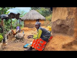 African village life/Cooking African Cuisine Lemon Herbs Millet Porridge with Butter