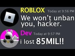 ROBLOX WON'T UNBAN RICHEST PLAYER (still banned...)