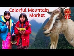 COLORFUL MOUNTAIN MARKET! Lots of Livestock! Mèo Vạc, Vietnam! Rare Experience in Remote Countryside