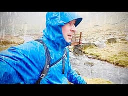 HIKING In Torrential Wind and Rain! Testing Out The NORTH FACE QUEST Jacket🌧️