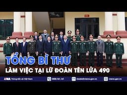 Tổng Bí thư Tô Lâm, Bí thư Quân ủy Trung ương thăm và làm việc tại Lữ đoàn tên lửa 490 - VNA