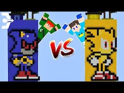 ILHA DO METAL SONIC VS ILHA DO SUPER SONIC no MINECRAFT!!