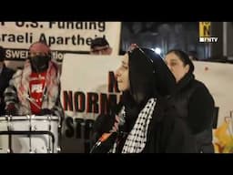 "GAZA IS NOT FOR SALE" Palestine Protesters REACT outside WH as Trump Announces Taking Over Gaza