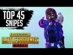 TOP 45 PUBG MOBILE SNIPES IN TDM | SNIPER COMPILATION 2020