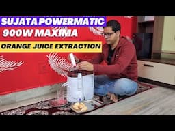 Orange Juice In Sujata Powermatic Maxima Juicer | Sujata Powermatic Maxima Juicer Review & Demo