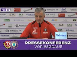 Die Pressekonferenz vor dem Sachsenderby