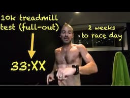 2 WEEKS TO GO! // Sub 72 half marathon aged 50 // 10k treadmill test - full-send