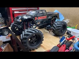 custom BLACK TRAXXAS T MAXX classic nitro 2.5 restoration