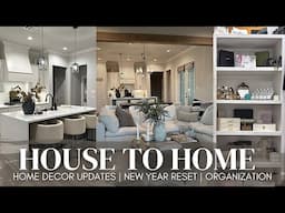 HOUSE TO HOME VLOG | target home decor haul + decorating | modern & cozy |  new year reset 2025