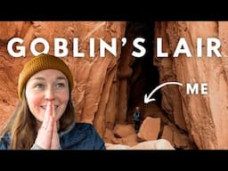 Exploring HUGE Caves - Goblin's Lair in Goblin Valley State Park, Utah