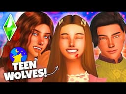 my wolf pups are TEENAGERS! (The Sims 4 Werewolves! 🐺Ep 13)