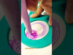 how many rotations did you see #youtubeshorts #spirograph #artandcraft #spirography