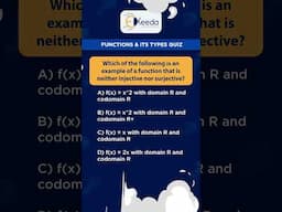 Functions & its types - Discrete Mathematics - Quiz 3