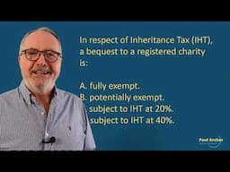 7 CeMAP Style Questions Inheritance Tax