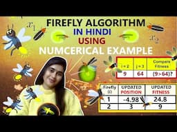 Firefly Algorithm In Hindi || Numerical Example || ~xRay Pixy