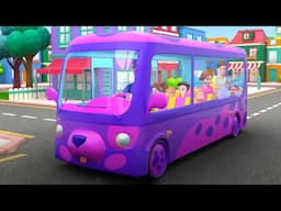 Wheels On The Bus Go Round and Round, Nursery Rhymes and Songs for Kids