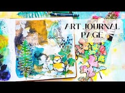 Art Journaling over old Teabags with Derwent XL & Neocolor II