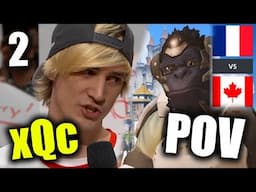 xQc POV Winston/Reinhardt (Canada VS France Game 2 Eichenwalde) + Commentary