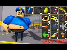 Playing with ITEMS! BARRY'S PRISON RUN! (OBBY) HARD MODE All Items Roblox Update Morphs Unlocked