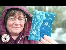 Snow slow stitching! A winter snow flake inspired embroidery project...