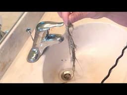 GROSS! How to Clean a Sink Drain with a Drain Snake | Things We Forget to Clean