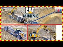 CAT 336F, 972M XE, Brecheranlage - Steinbruch, 2024. #caterpillar #mining