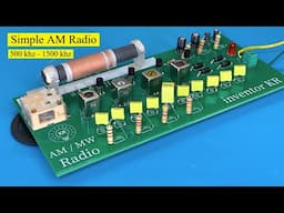 make a simple AM radio , receives all international radio stations , jlcpcb