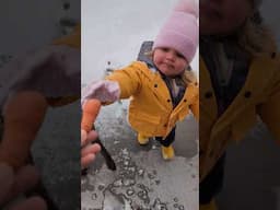 ☃️ The struggle is real... Watch til the end for our toddler's hilarious comments 😂