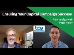 How to Ensure Your Nonprofit's Capital Campaign is a Success: Peter Heller Interview