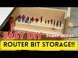 DIY #Workshop Storage Made From Scrap Wood - Router Bit Storage