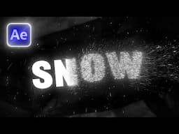 Snow Particle Disintegration In After Effects