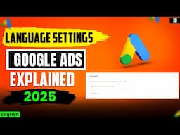 Google Ads Language Settings | Google Ads Course in Hindi 2025 by Marketing Fundas | #googleads2025