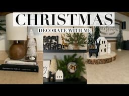 CHRISTMAS DECORATE WITH ME 2024 || CHRISTMAS DECOR HAUL || MODERN KITCHEN DECORATING ||COZY NEUTRALS