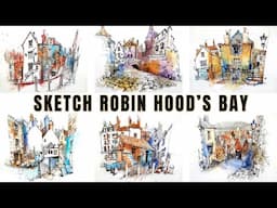 Sketching Robin Hood's Bay with @UrbanSketchCourse