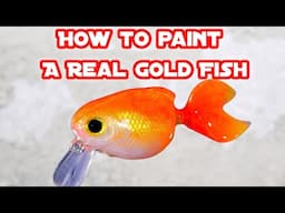 Guide for beginner lure painters to paint a realistic Goldfish