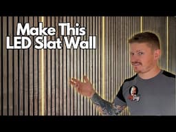 How to Install Slat Wall Panels With LED Lighting Built in!