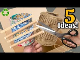 Transforming Cardboard Box & Fabric Scraps #9😱♻️ 5 Super Genius Recycling Ideas That Will Amaze You!