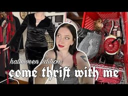 Come Thrift with Me for Halloween | thrifting decor and costumes + haul