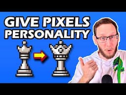 Make Pixel Art With PERSONALITY! (chess board timelapse)